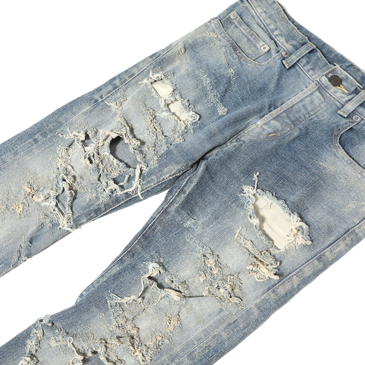 Saint Laurent Paris FW13 Sample Knee Blow Out Denim