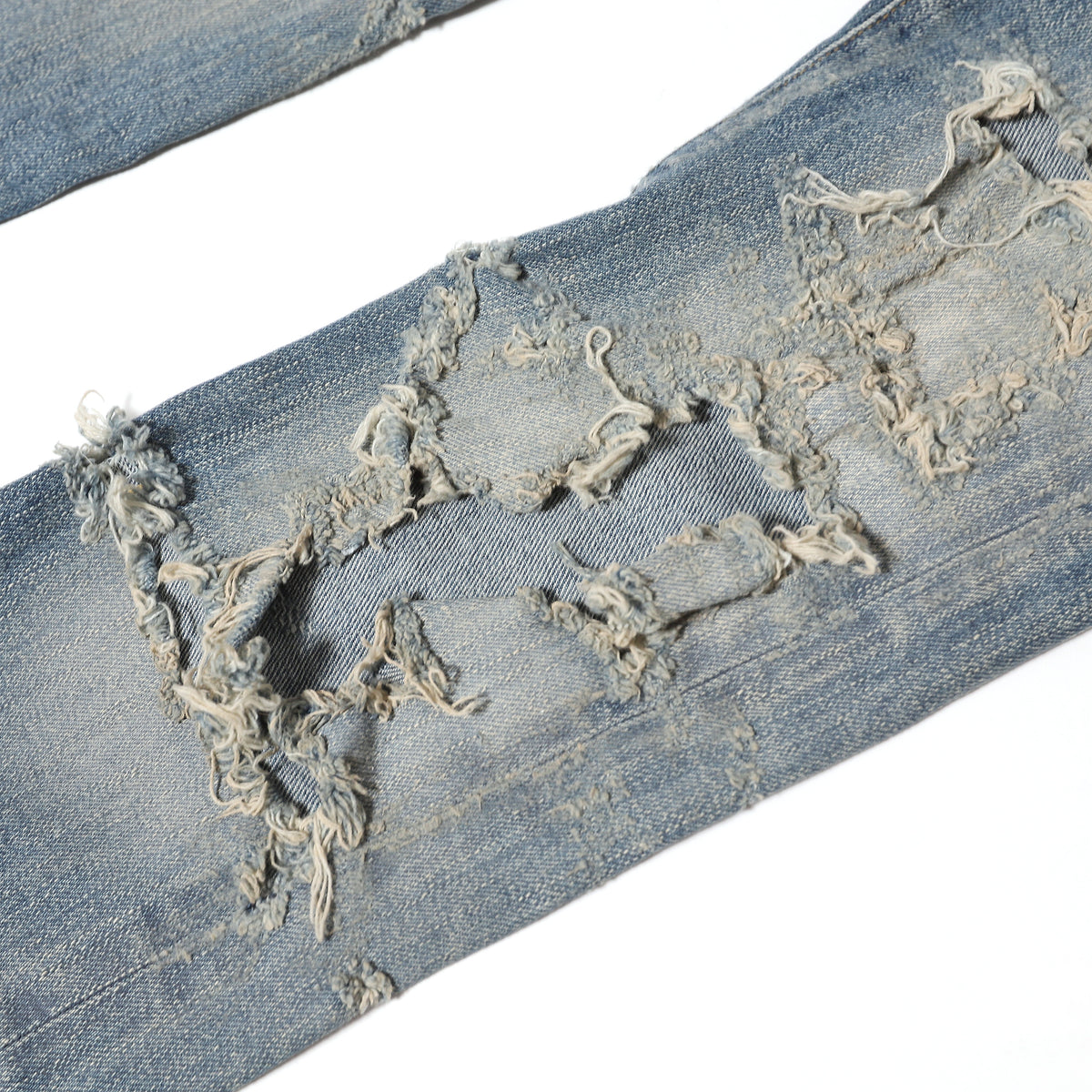 Saint Laurent Paris FW13 Sample Knee Blow Out Denim