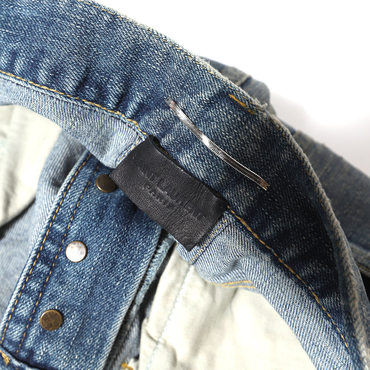 Saint Laurent Paris FW13 Sample Knee Blow Out Denim
