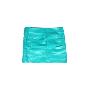 Gianni Versace 90s Teal Cutout Twisted Detail Skirt
