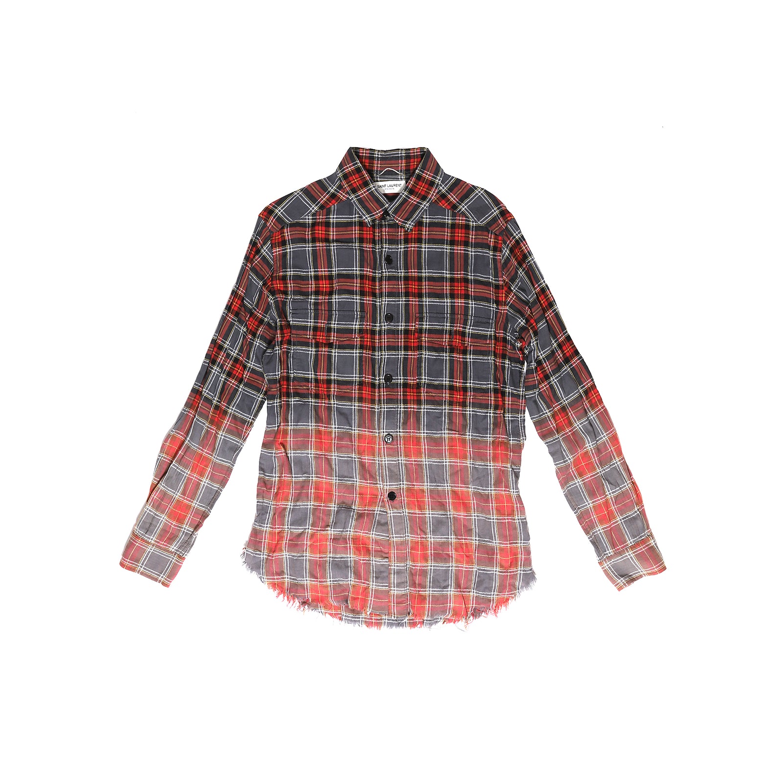 Saint Laurent Paris SS16 Surf Sound Gradient Bleach Shirt