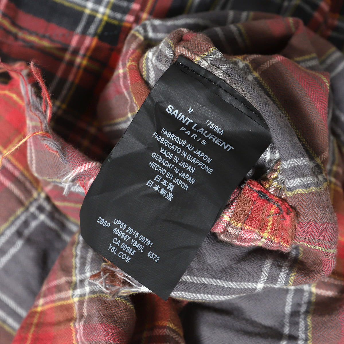 Saint Laurent Paris SS16 Surf Sound Gradient Bleach Shirt