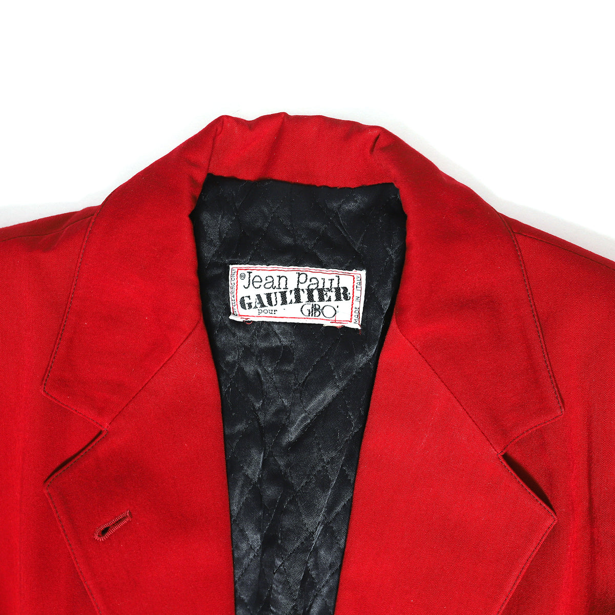 Jean Paul Gaultier 80s Pour Gibo Oversized Pin Closure Blazer