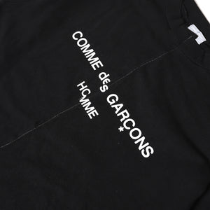 Comme des Garcons Homme FW93 Reconstructed Split Logo Longsleeve