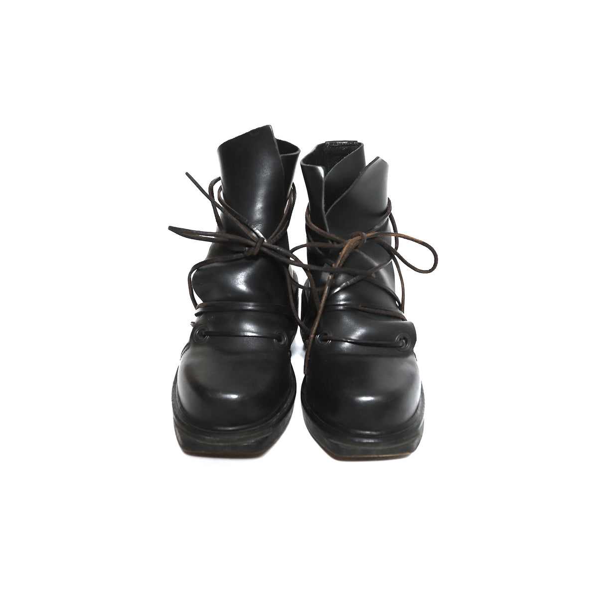 Dirk Bikkembergs 1996 Lace Through Leather Boots