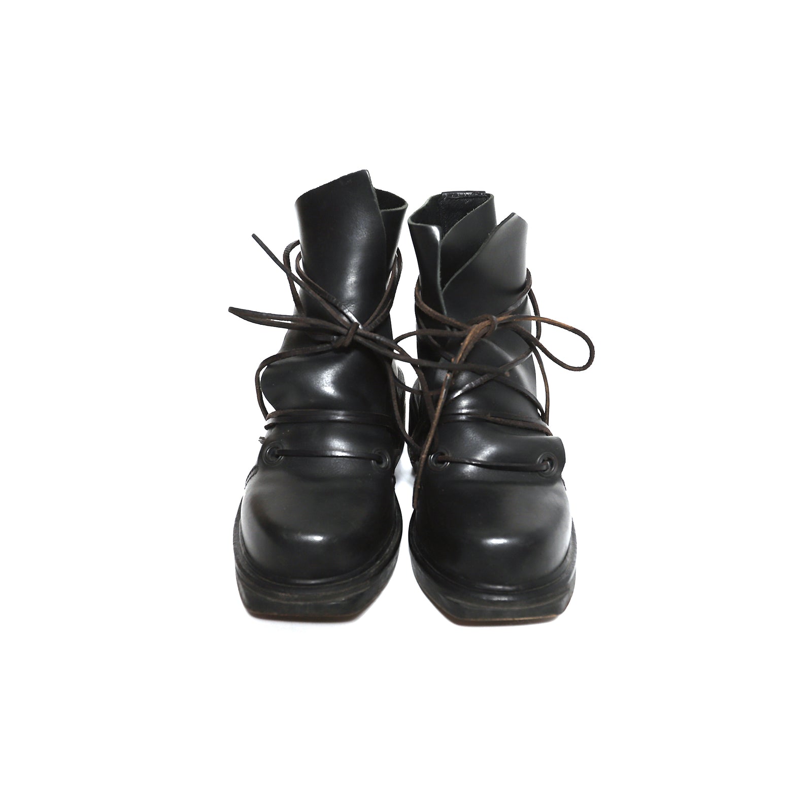 Dirk Bikkembergs 1996 Lace Through Leather Boots