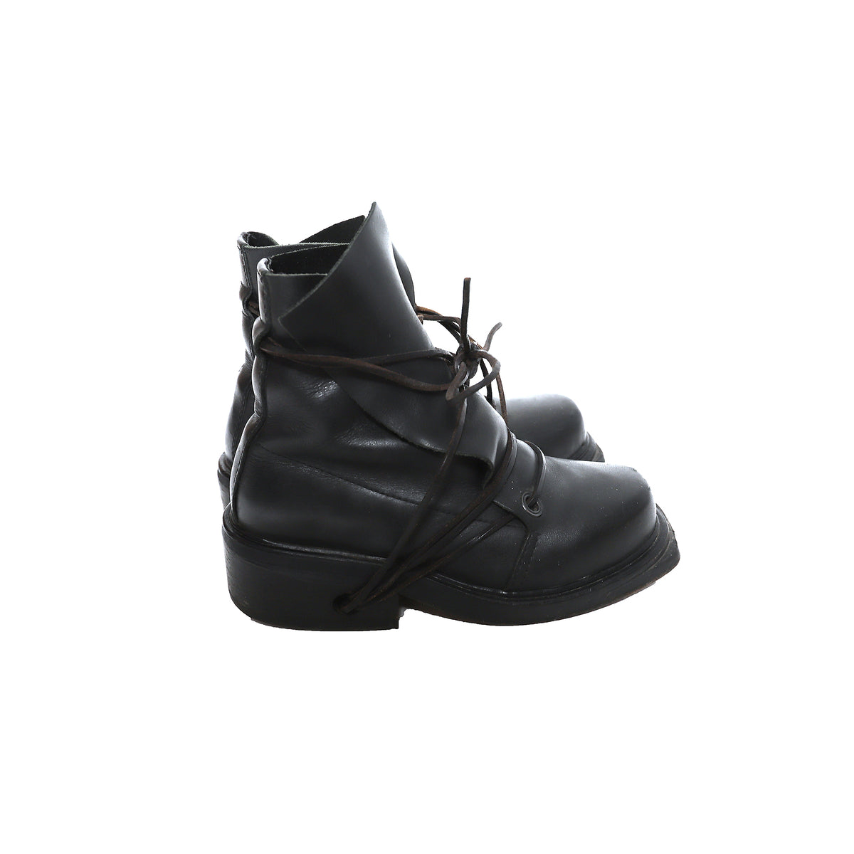 Dirk Bikkembergs 1996 Lace Through Leather Boots