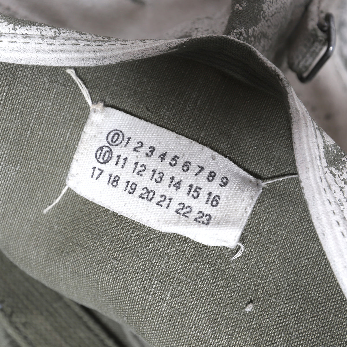 Maison Martin Margiela Artisanal Painted Military Messenger Bag