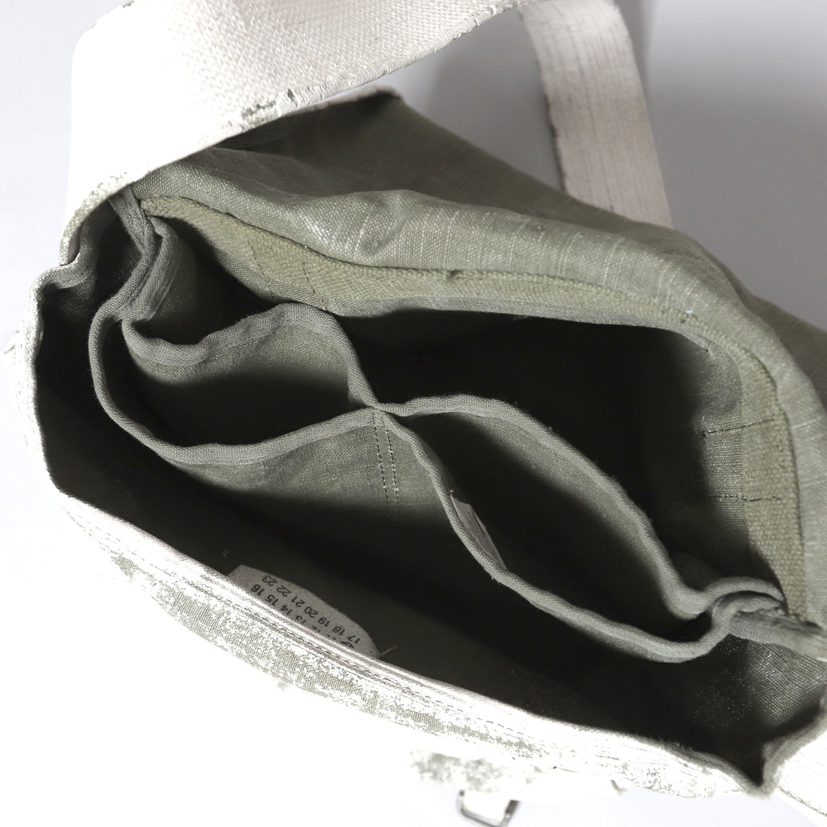 Maison Martin Margiela Artisanal Painted Military Messenger Bag