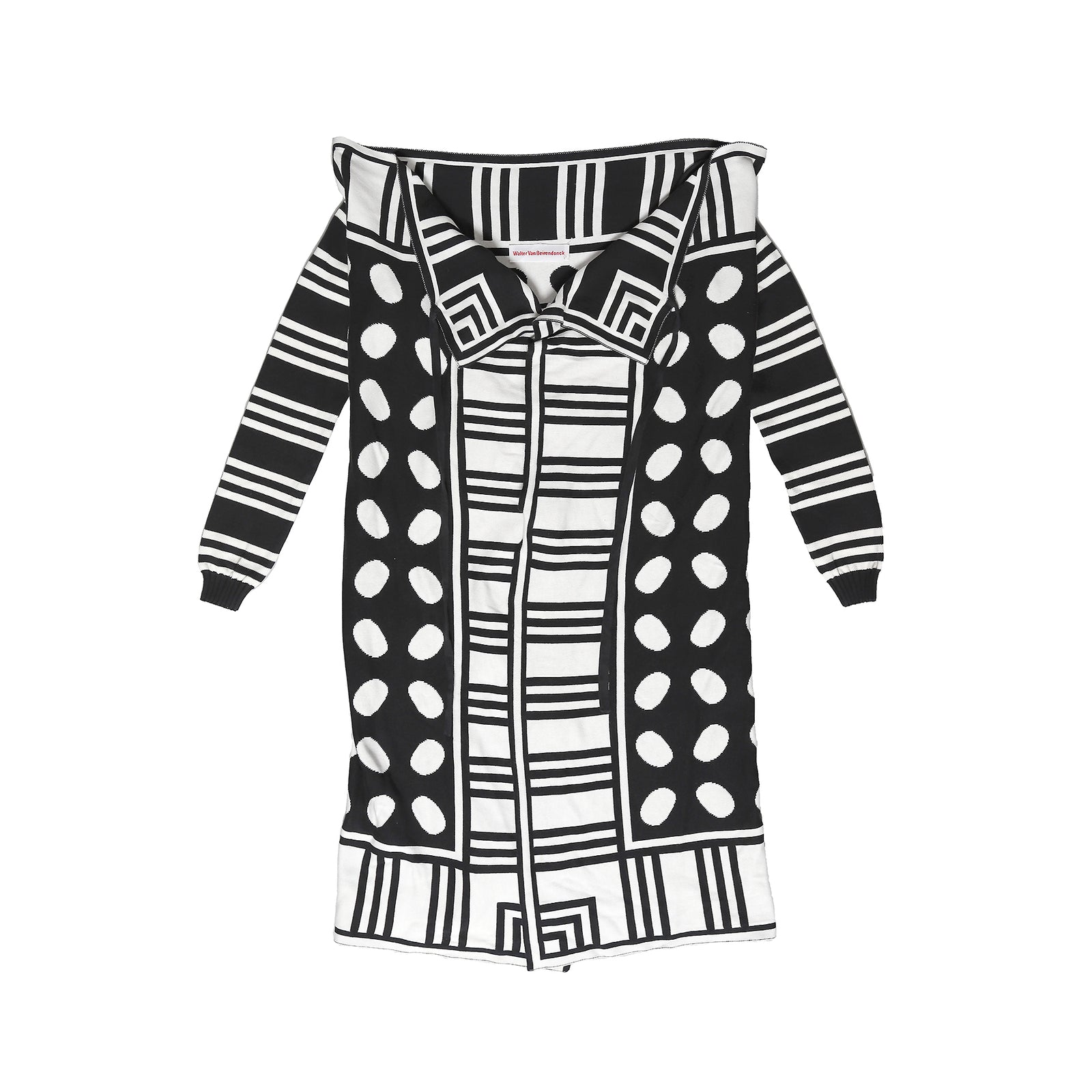 Walter Van Beirendonck 90s Geometric Knit Dress