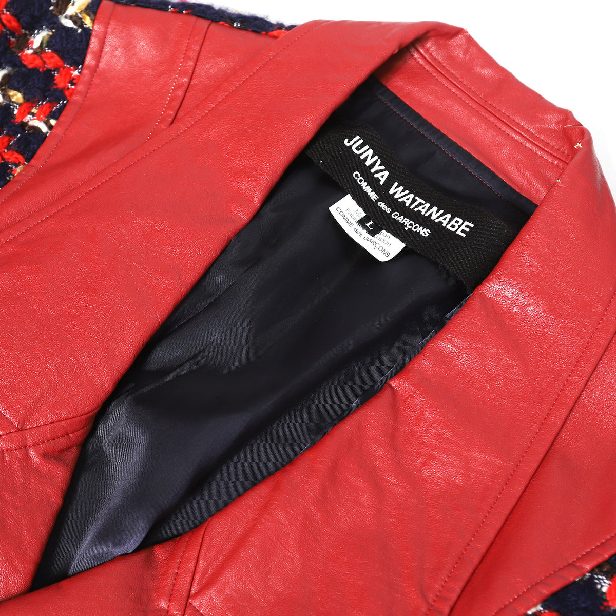 Junya Watanabe FW13 Patchwork Perfecto Leather Dress