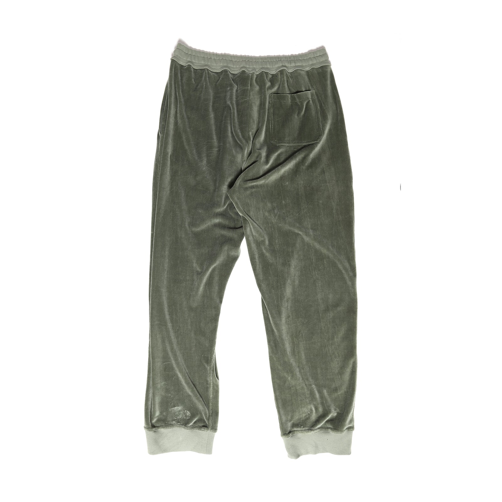 Haider Ackermann Green Velour Sweatpants