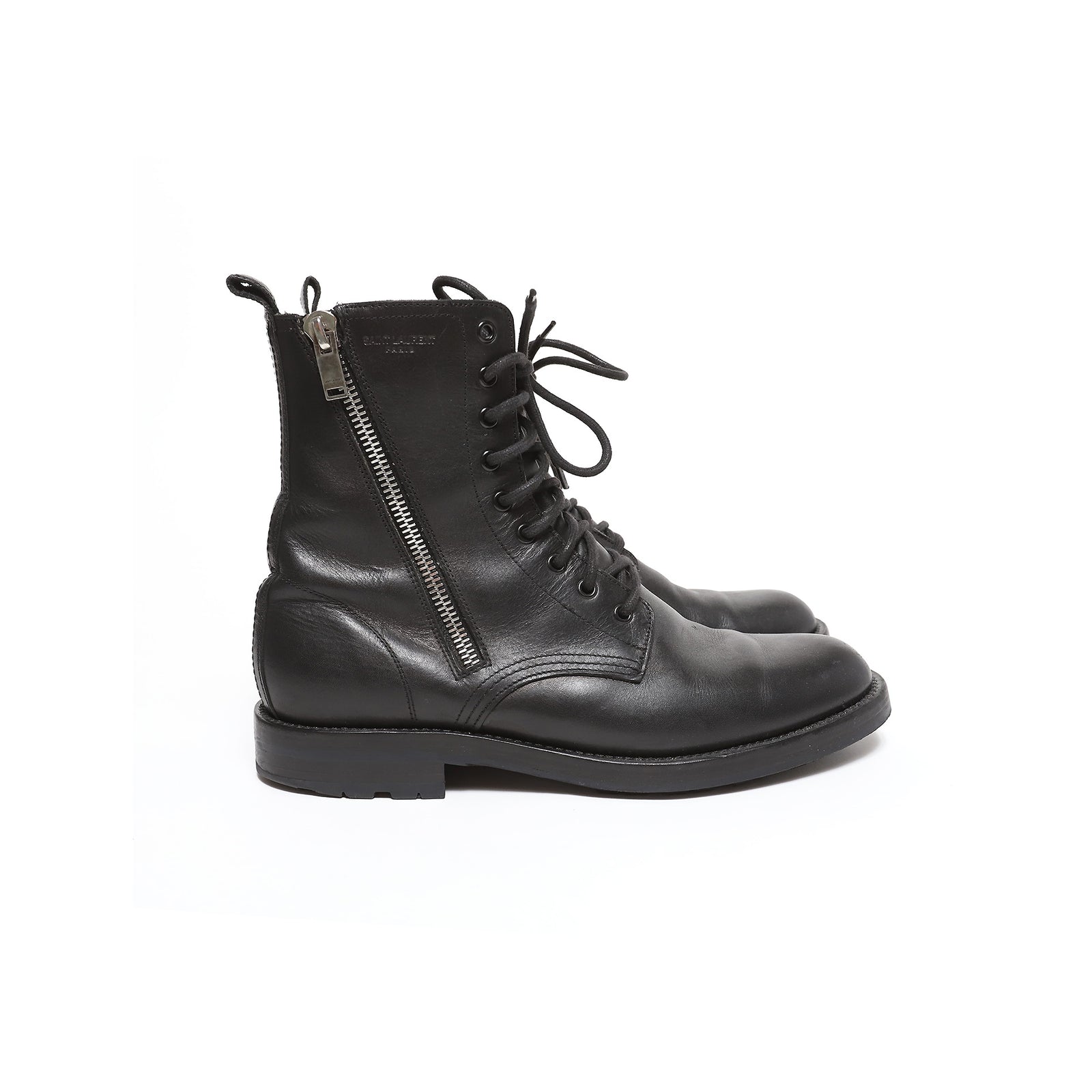 Saint Laurent FW15 Double Zip Ranger Boots