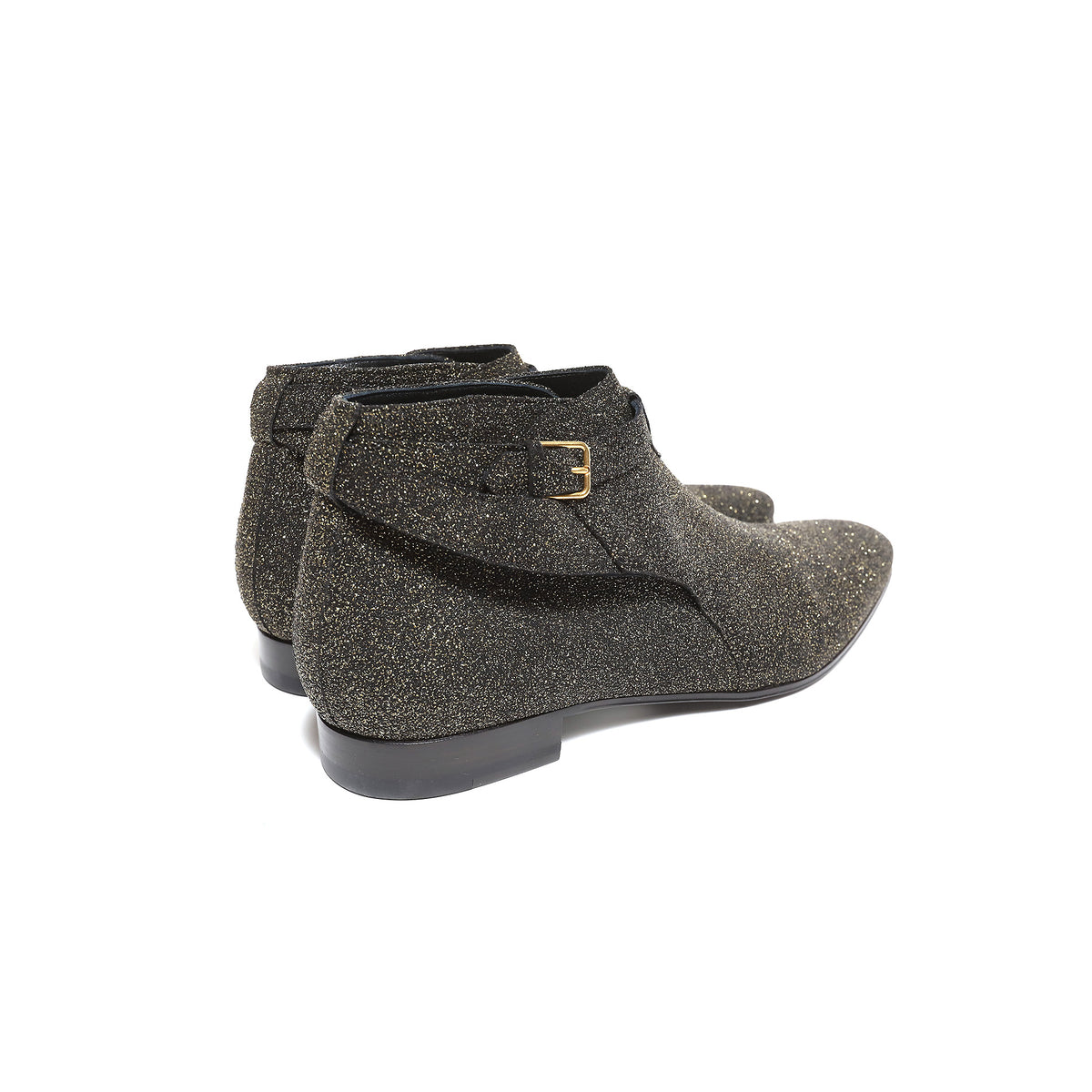 Saint Laurent FW15 Glitter Jodhpur Boots