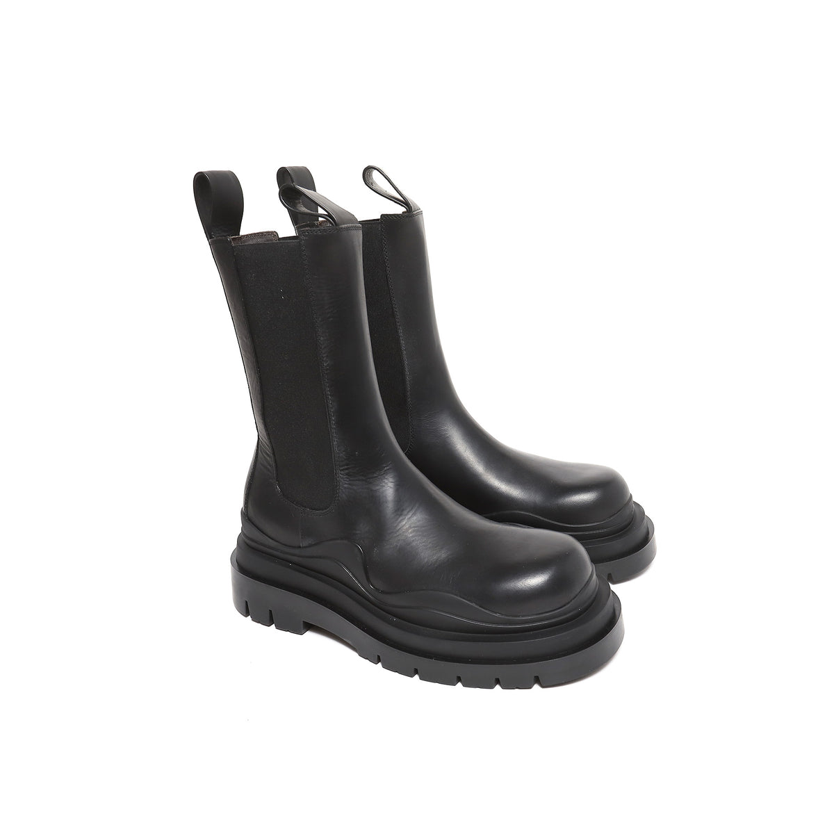 Bottega Veneta FW20 Tyre Black Leather Boots