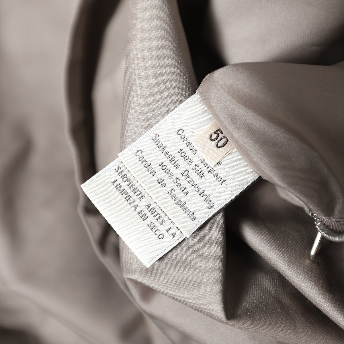 Hermès SS21 Brown Silk and Snakeskin Windbreaker