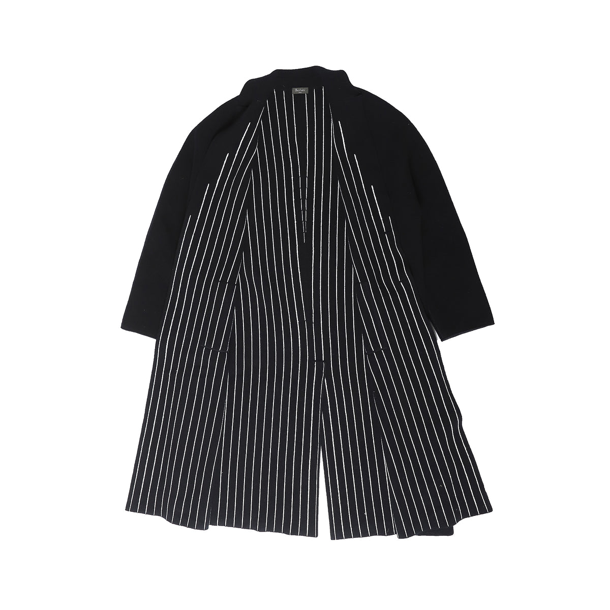 Berluti by Haider Ackermann FW17 Black Cashmere-Wool-Mix Coat