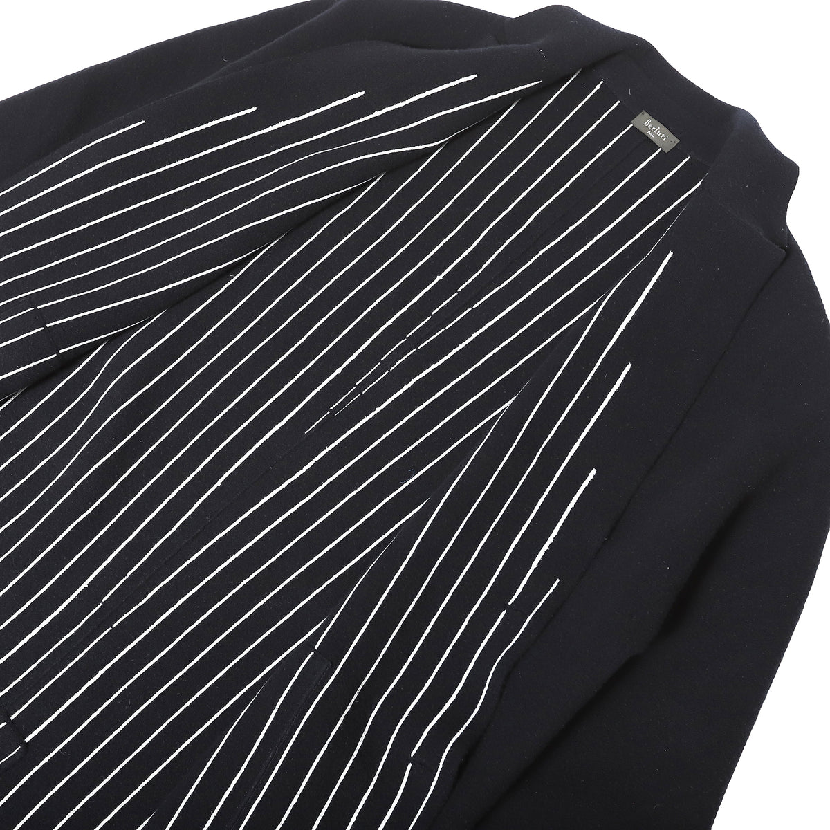 Berluti by Haider Ackermann FW17 Black Cashmere-Wool-Mix Coat