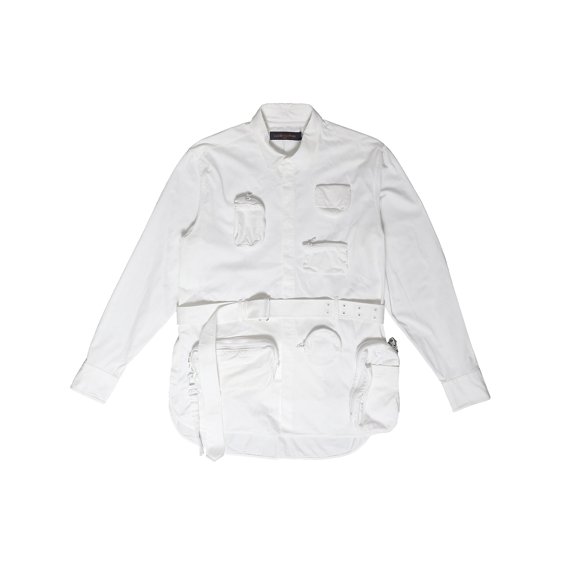 Shop Louis Vuitton 2023 SS Button-down Long Sleeves Plain Cotton