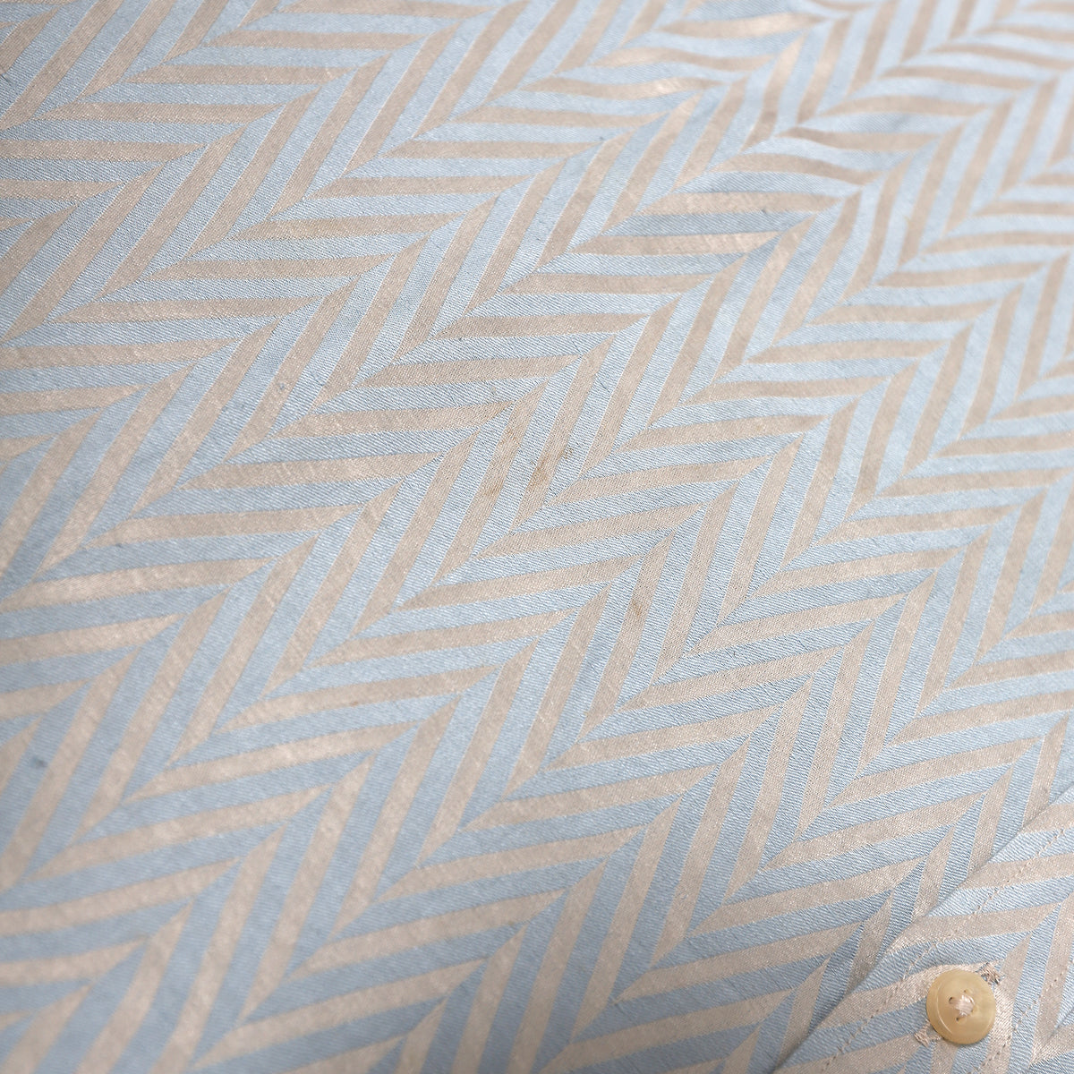 Haider Ackermann SS15 Light Blue Chevron Shirt