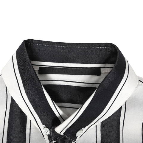 Haider Ackermann SS17 Striped Shortsleeve Shirt
