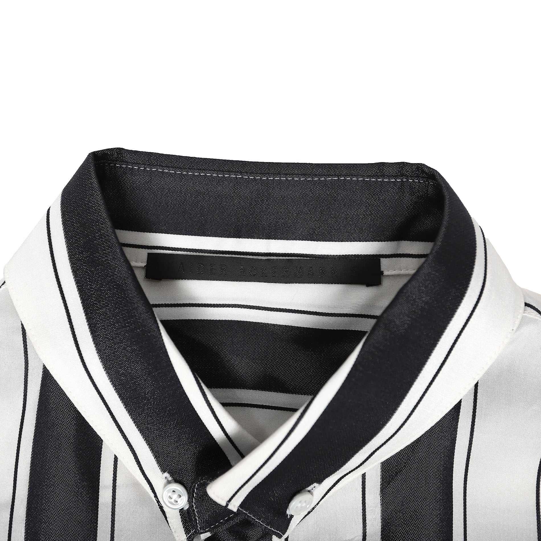 Haider Ackermann SS17 Striped Shortsleeve Shirt - Ākaibu Store