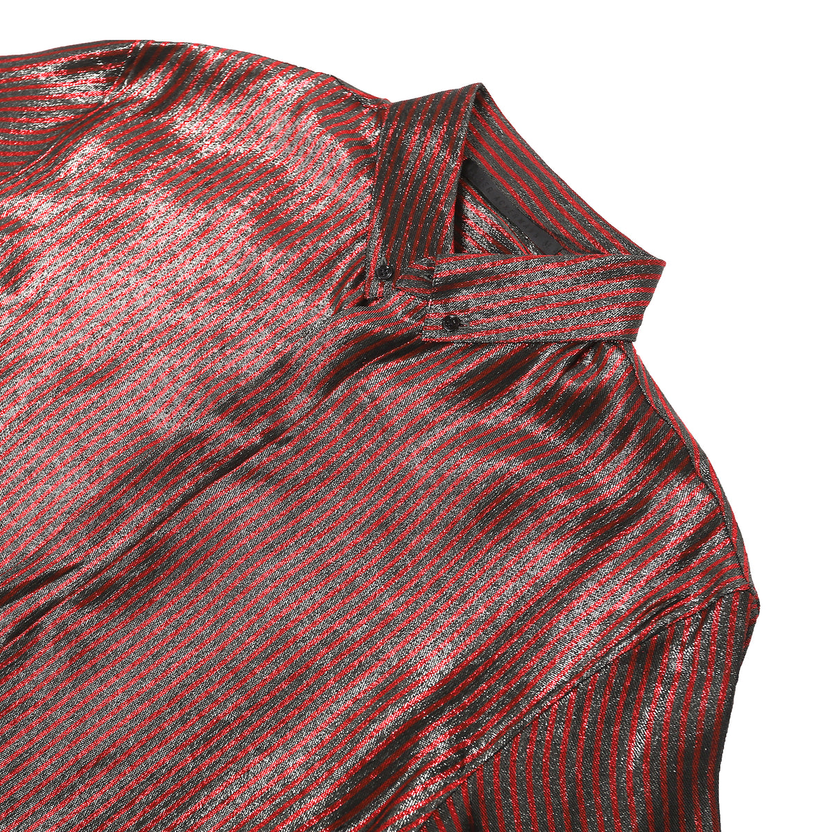 Haider Ackermann Short Sleeve Shirt Red Glitter
