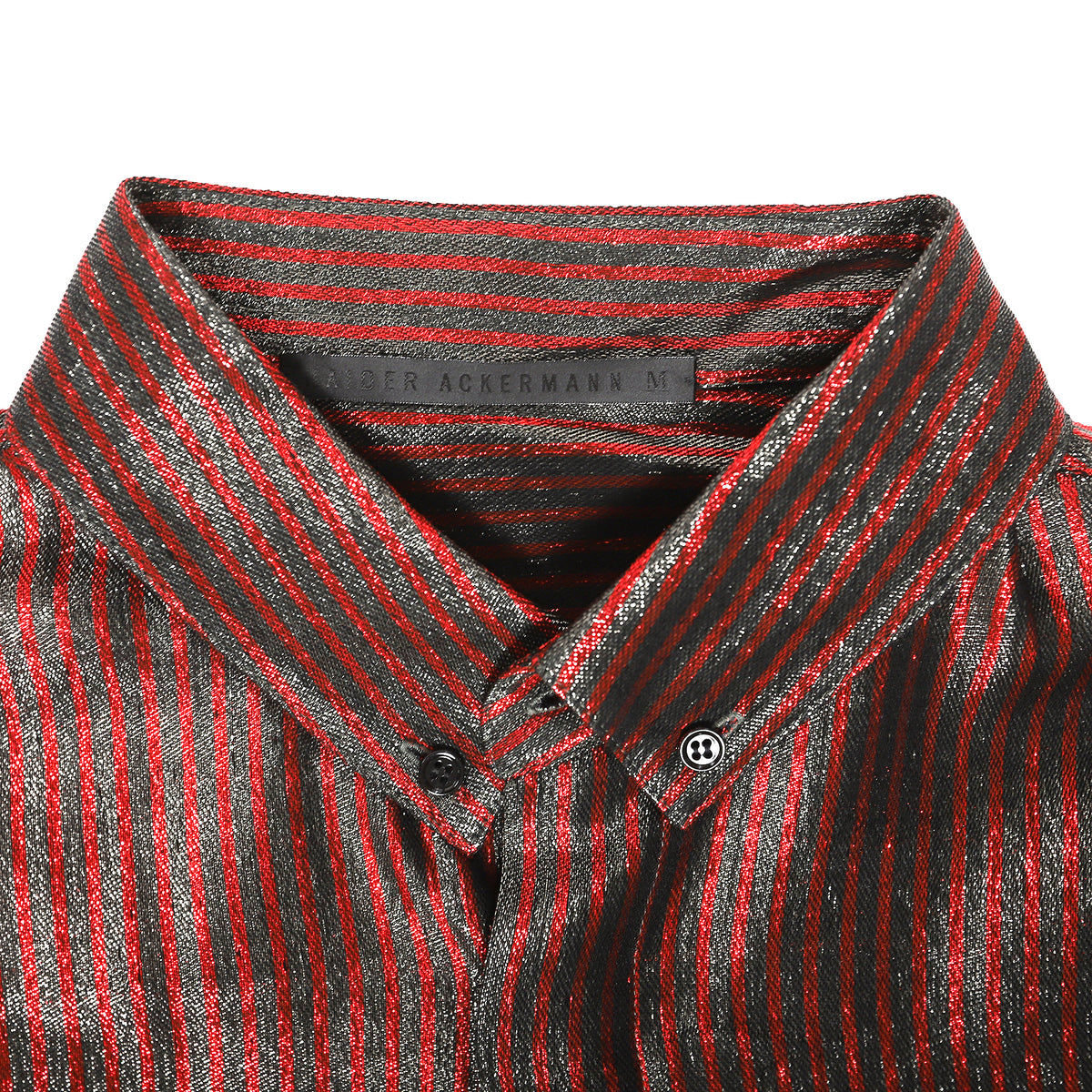 Haider Ackermann Short Sleeve Shirt Red Glitter
