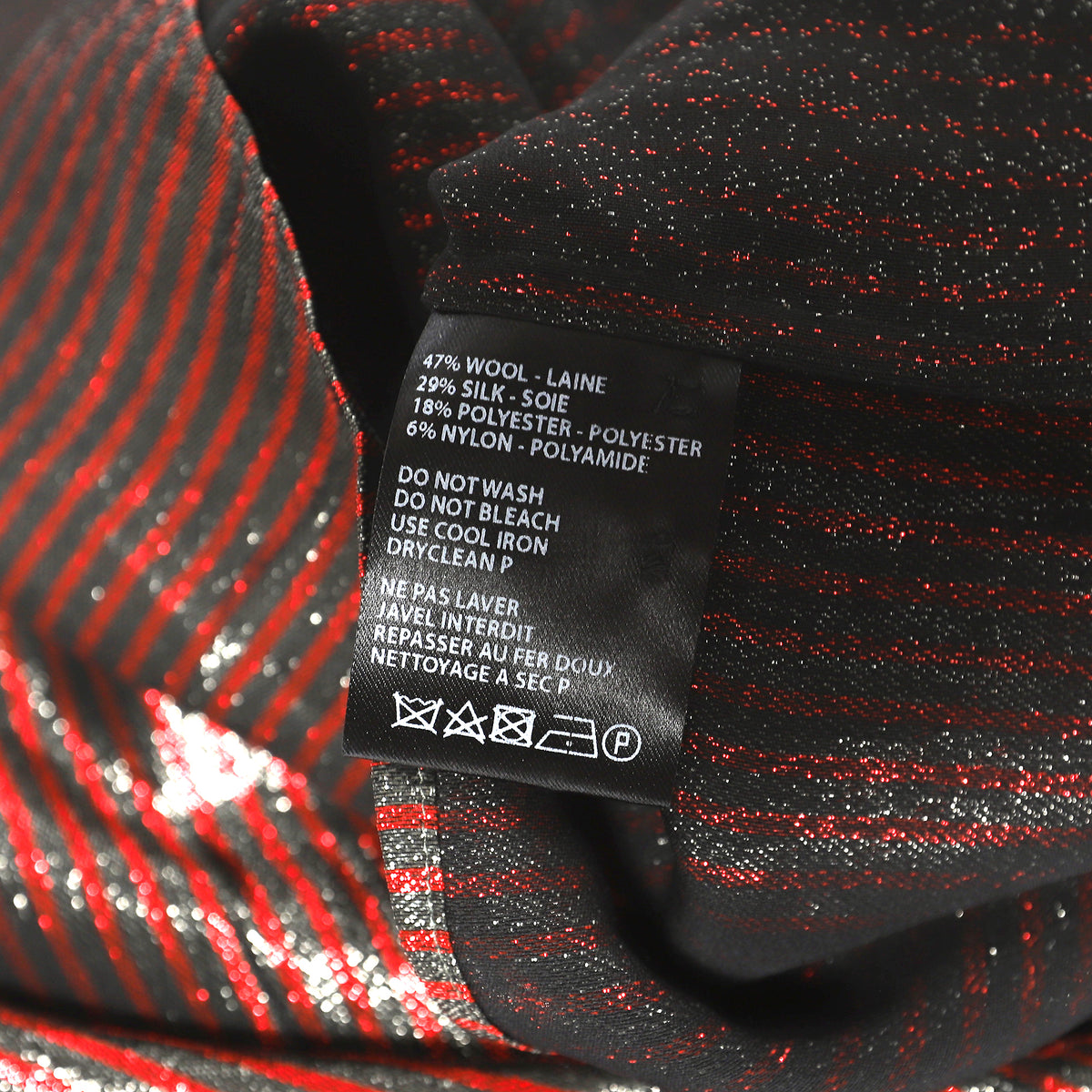 Haider Ackermann Short Sleeve Shirt Red Glitter