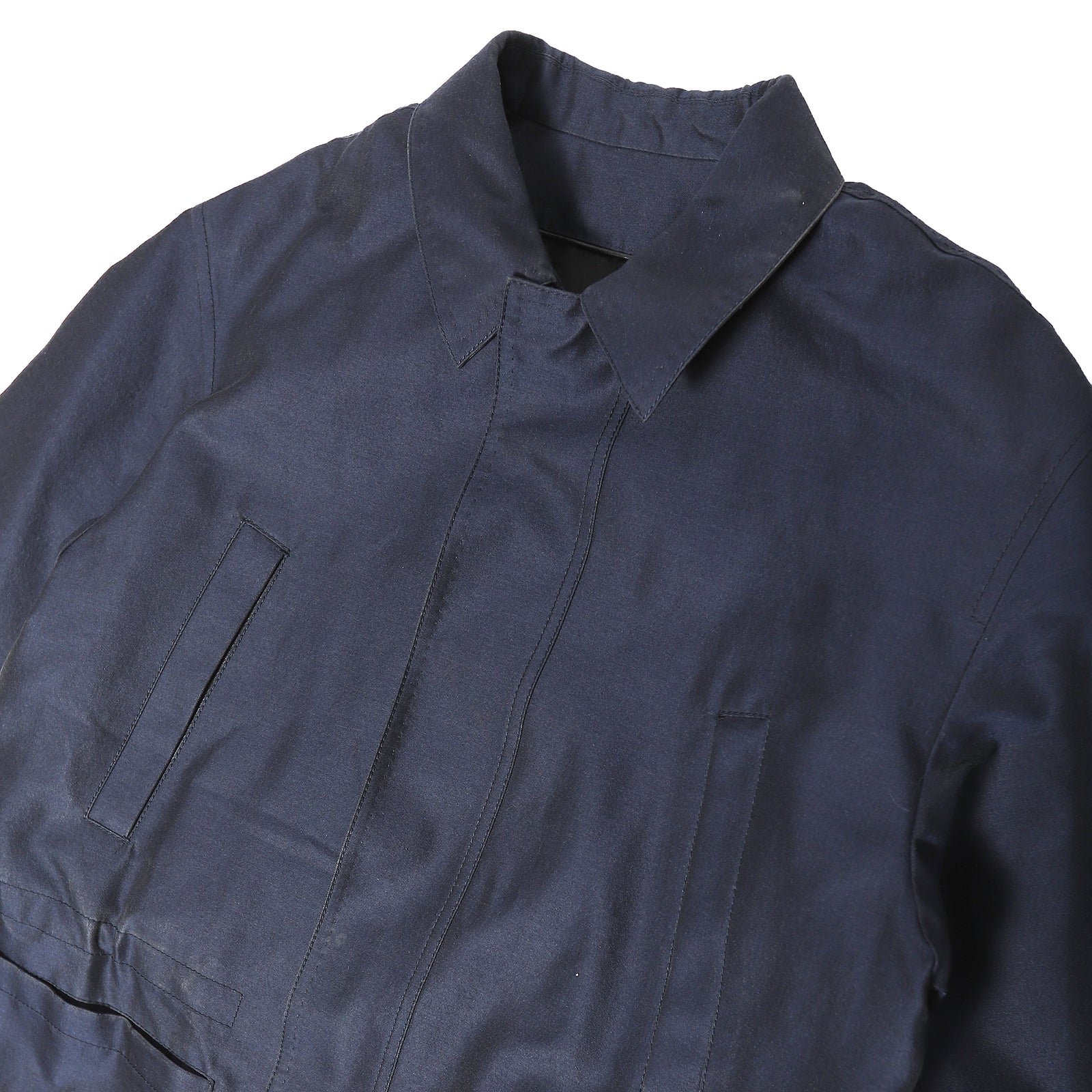 Berluti by Haider Ackermann FW18 Navy Overcoat