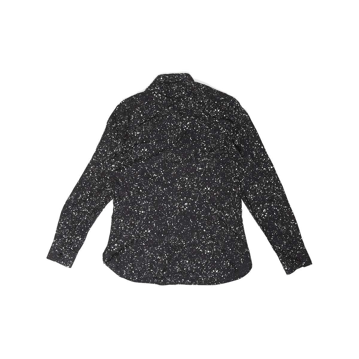 Saint Laurent FW15 Paint Splatter Look Viscose Shirt