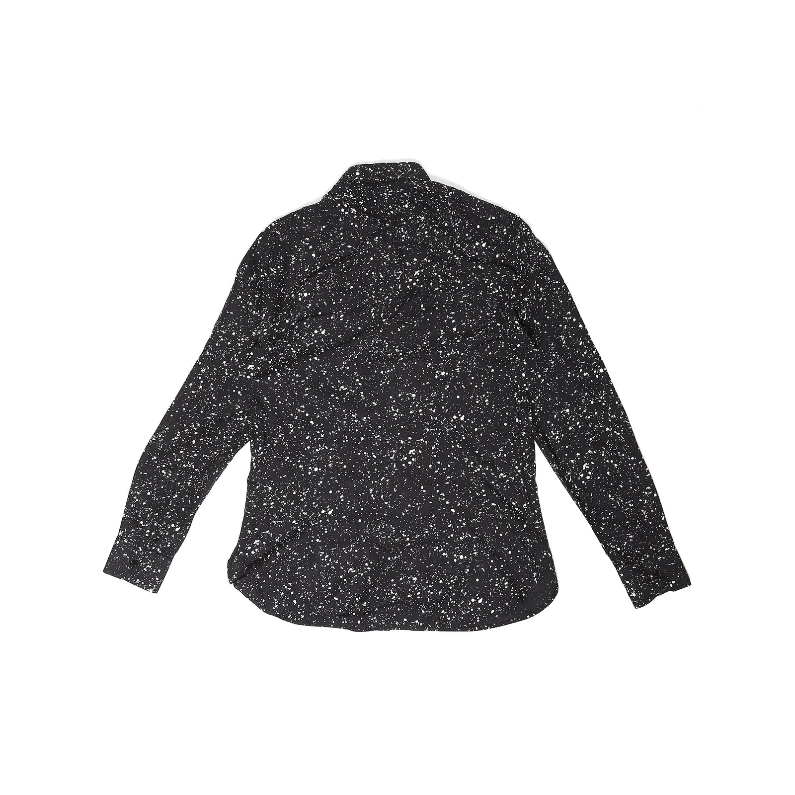 Saint Laurent FW15 Paint Splatter Look Viscose Shirt