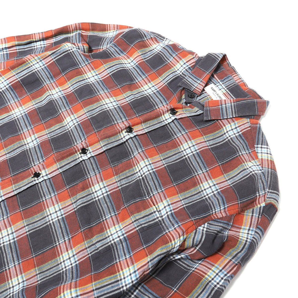 Saint Laurent SS16 Surf Sound Plaid Shirt