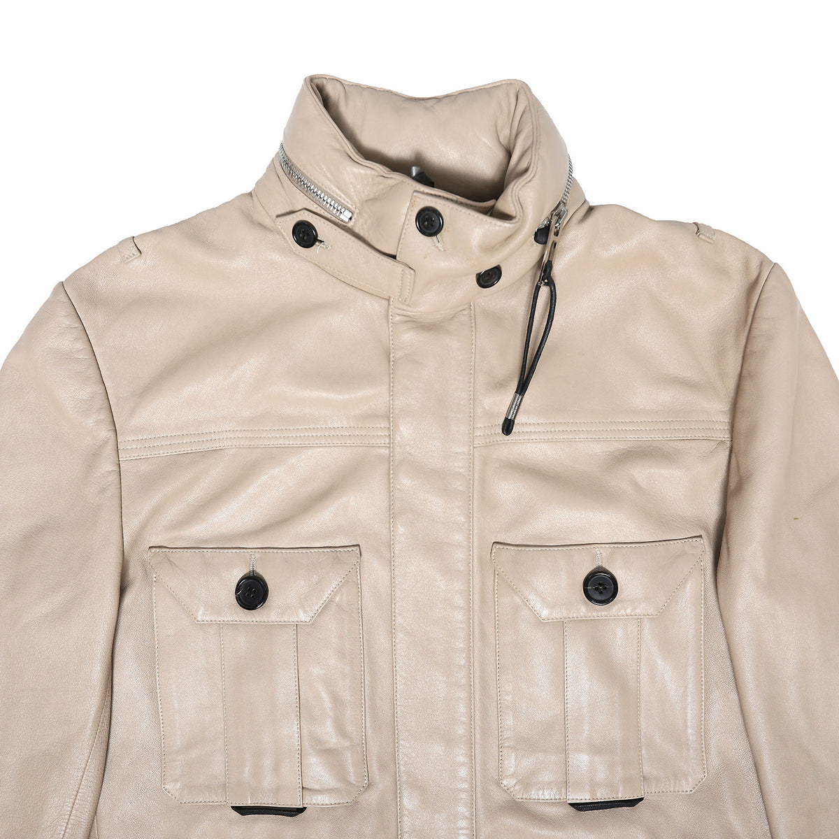 Dior Homme SS04 Strip Leather M65 Military Jacket Sample