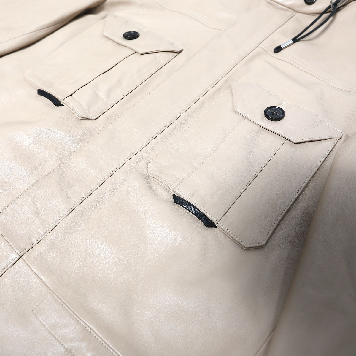 Dior Homme SS04 Strip Leather M65 Military Jacket Sample