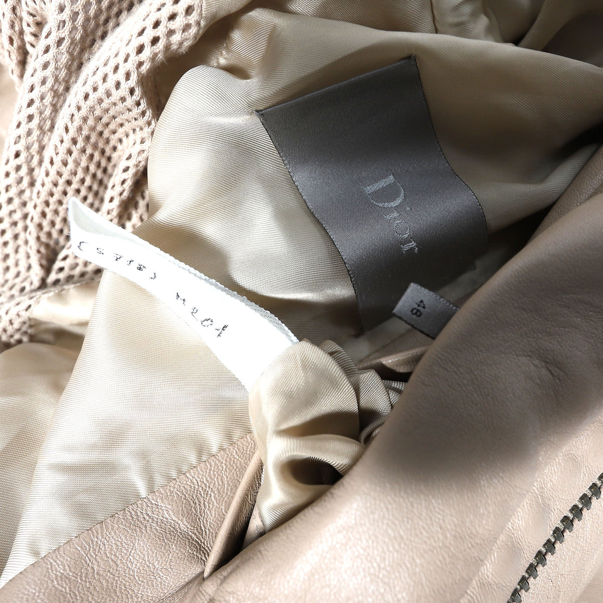 Dior Homme SS04 Strip Leather M65 Military Jacket Sample