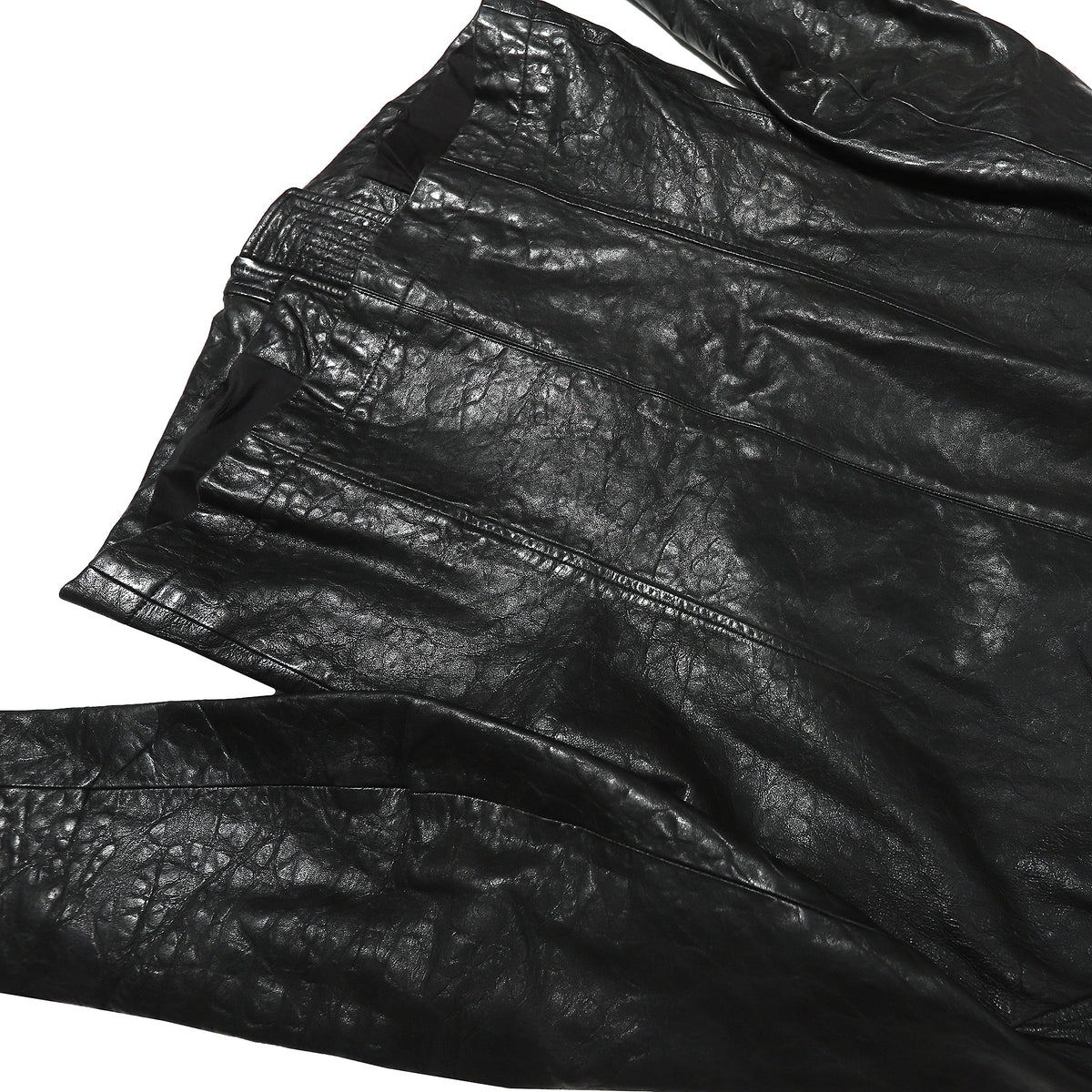 Rick Owens SS10 Hammered Lamb Intarsia Leather Jacket