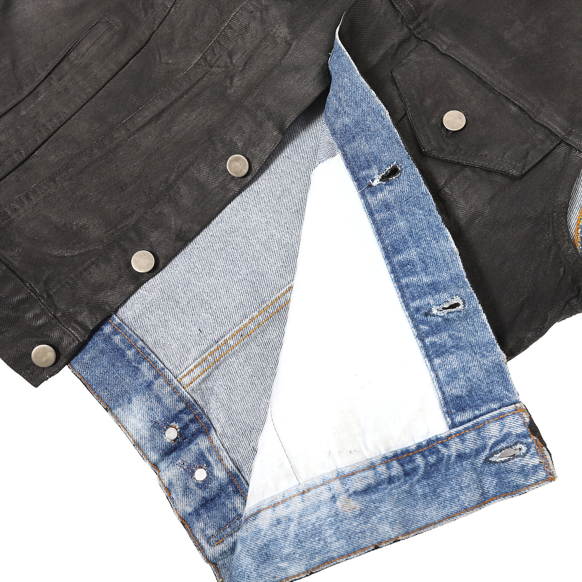 Maison Martin Margiela 1999 Artisanal Black Painted Vest