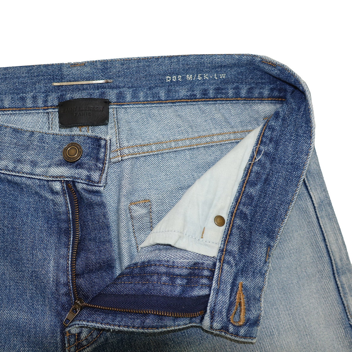 Saint Laurent Paris SS16 Washed Blue Runway Denim