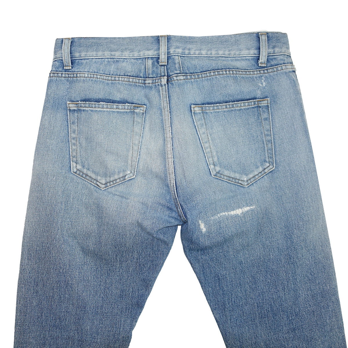 Saint Laurent Paris SS16 Washed Blue Runway Denim