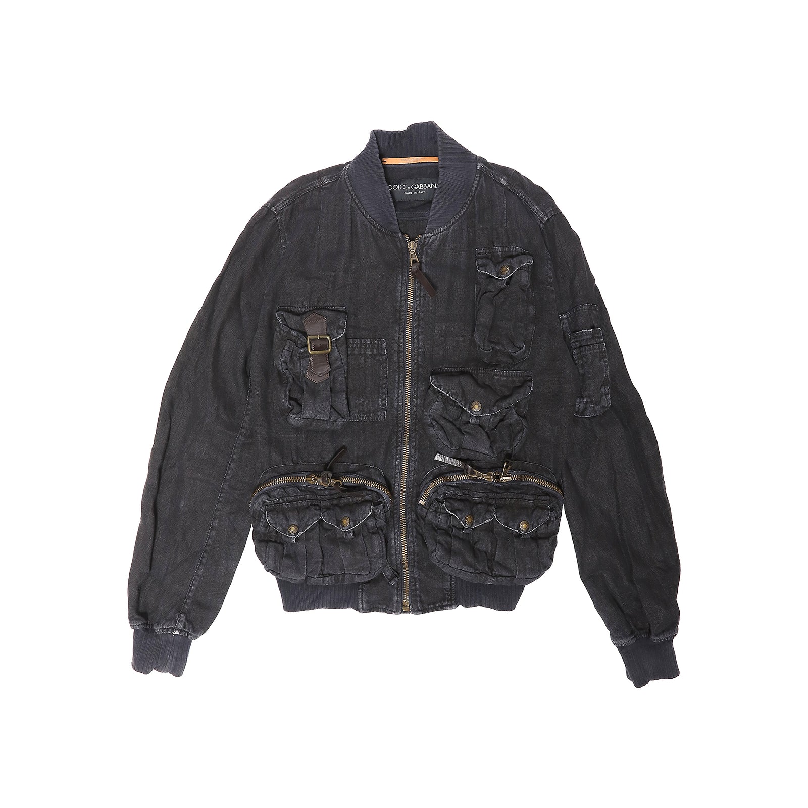 Dolce & Gabbana SS03 Cargo Military MA-1 Bomber Jacket