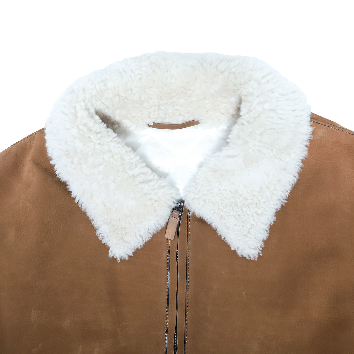 Berluti SS19 Orange Nubuk Leather Bomber