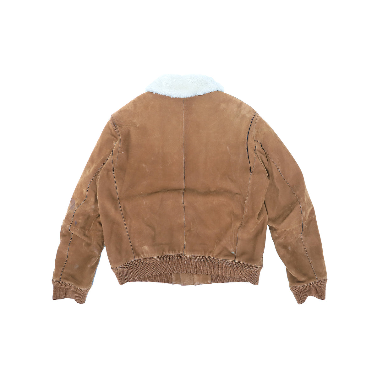 Berluti SS19 Orange Nubuk Leather Bomber