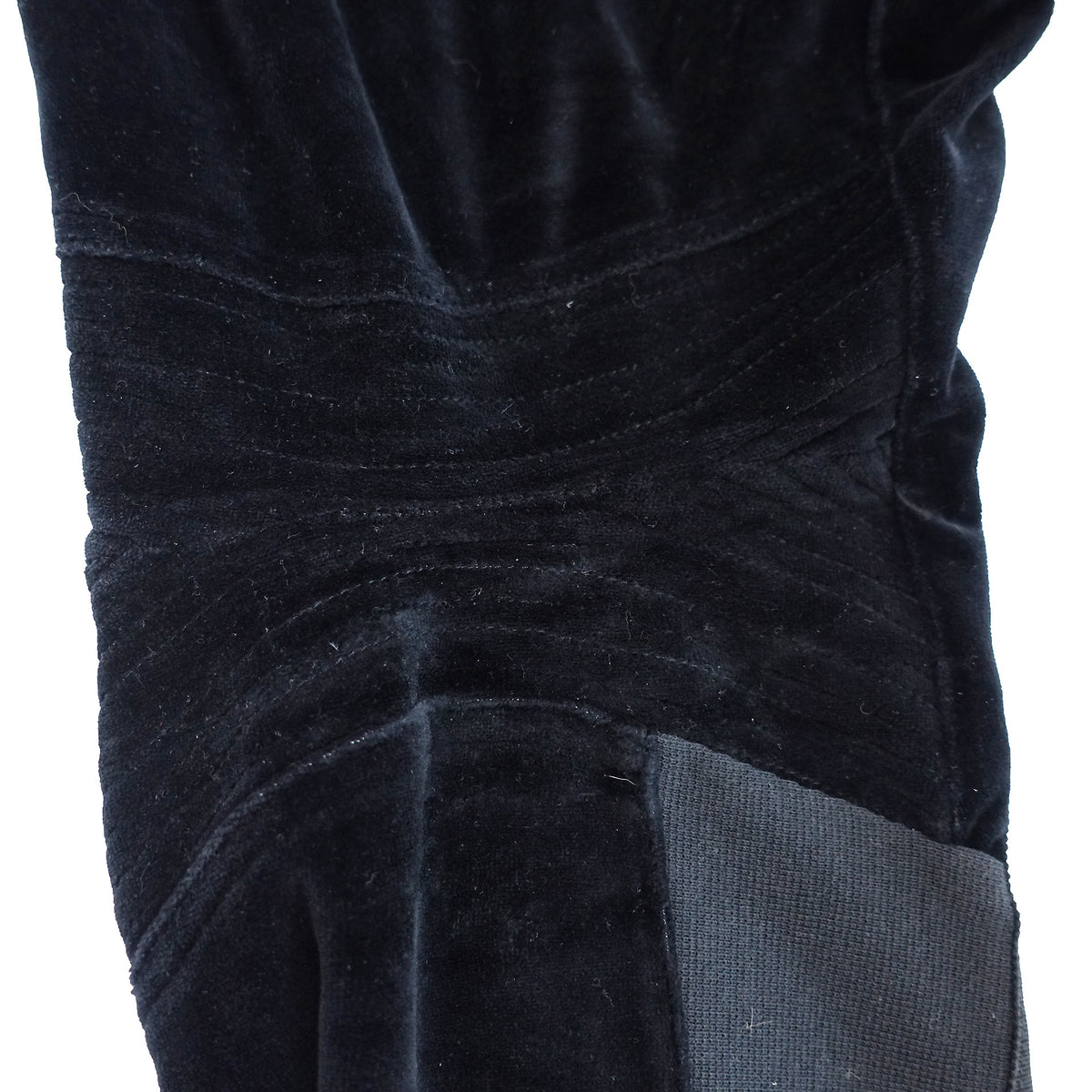 Haider Ackermann FW14 Black Velour Biker Sweatpants