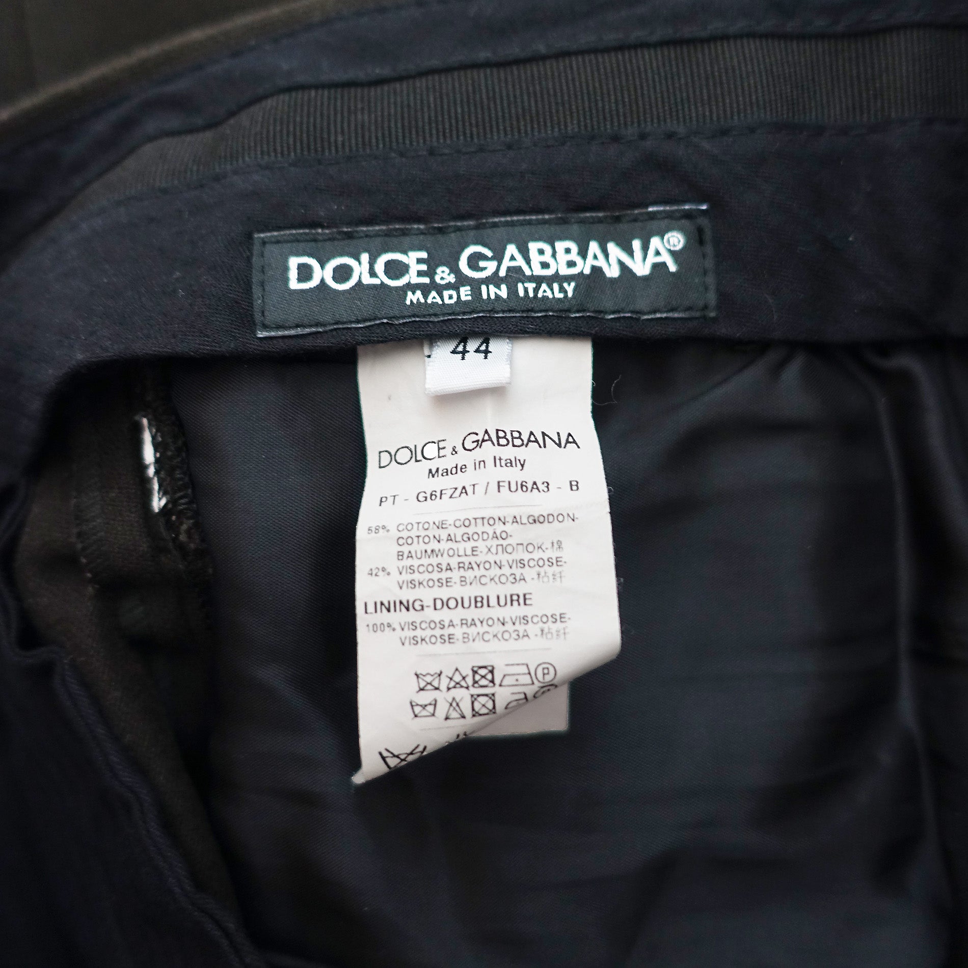 Dolce & Gabbana Black Casual Pants