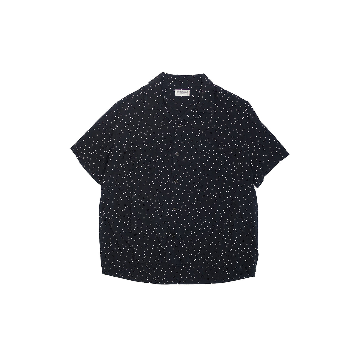 Saint Laurent Paris FW15 Micro Dot Viscose Shirt