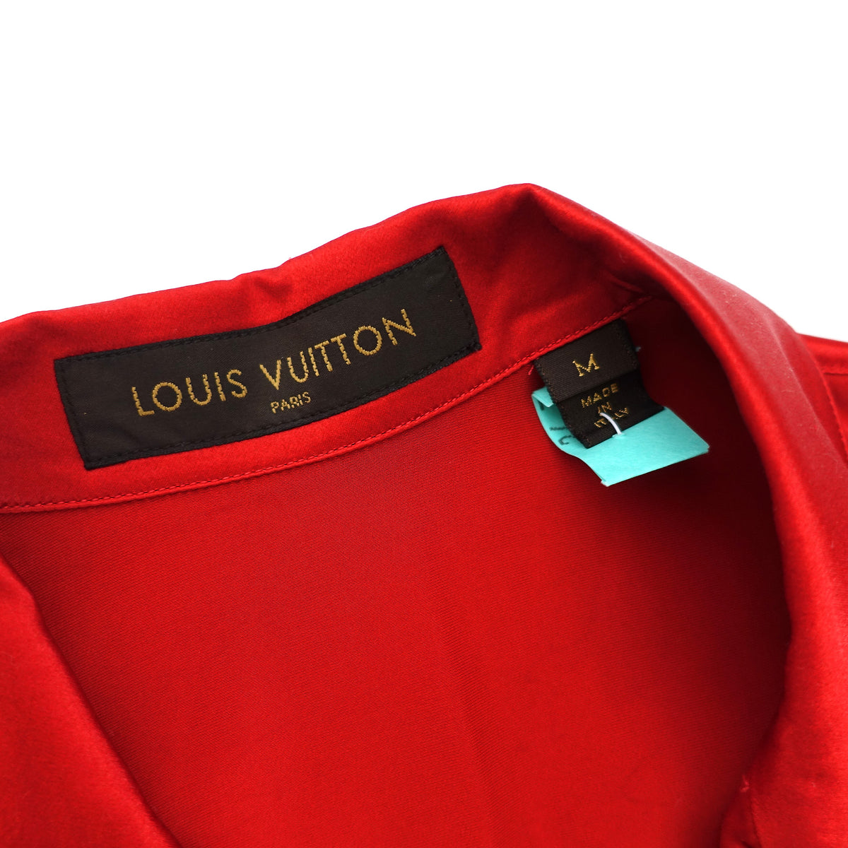 Louis Vuitton SS16 Red Embroidered Shirt