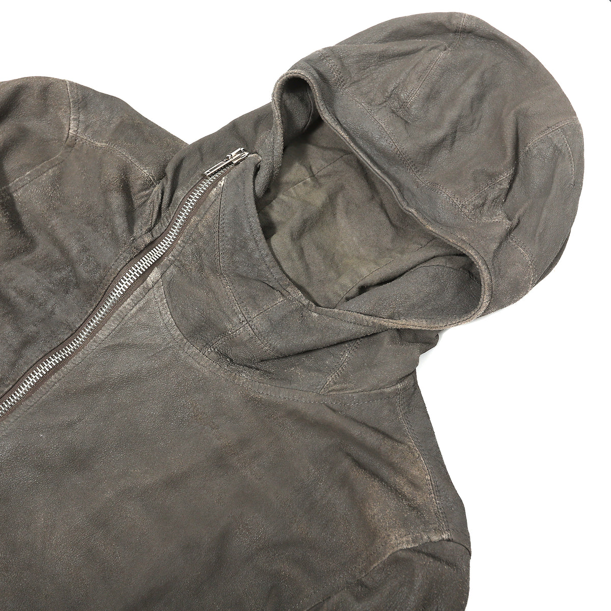 Rick Owens Blistered Lamb Bullet Leather Jacket