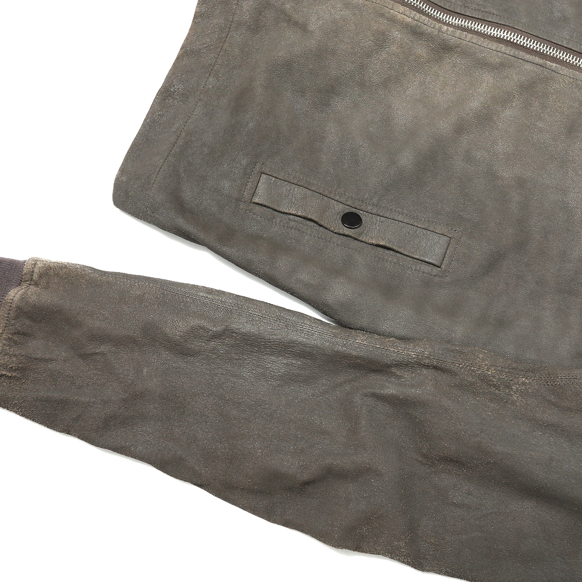 Rick Owens Blistered Lamb Bullet Leather Jacket