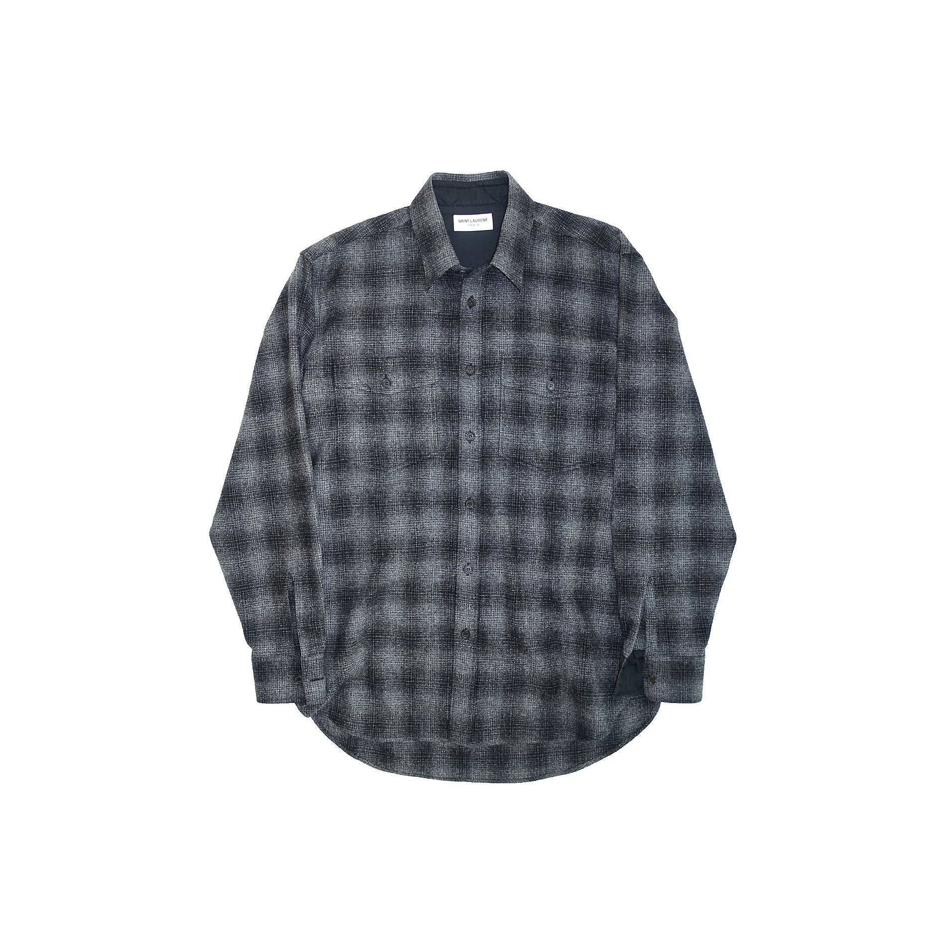 Saint Laurent Paris FW13 Oversized Runway Flannel